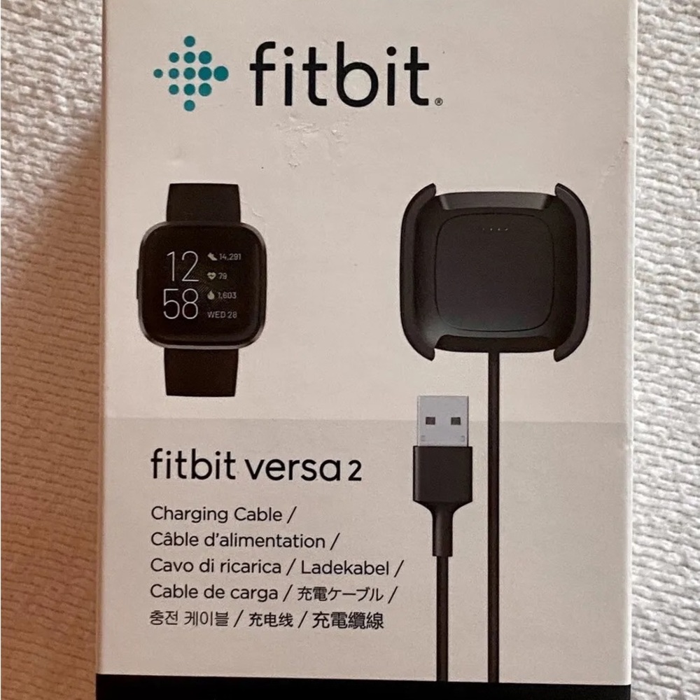 NEW Genuine Fitbit FB171RCC Replacement Charging Cable for Fitbit Versa 2 Black